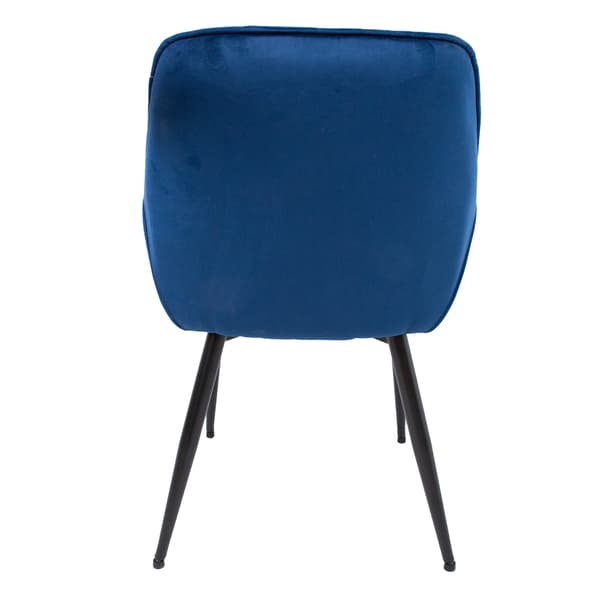 Stol BRITA 58x63x83 cm blå sammetstyg