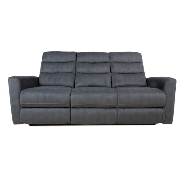 Fåtöljsoffa Gaston 206x85x104 cm Grå Sammet