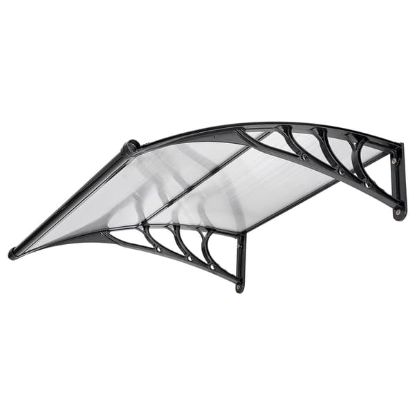 Dörrmarkis 96,5x101,7x27,5 cm Klar polykarbonat Utomhus