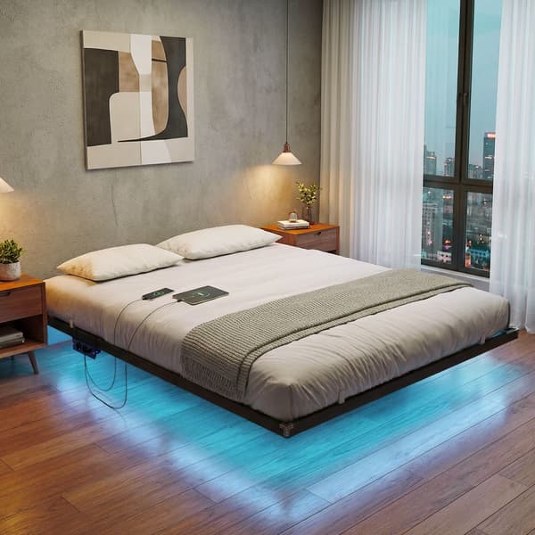 Sengestel 180x200 cm Sort Metal