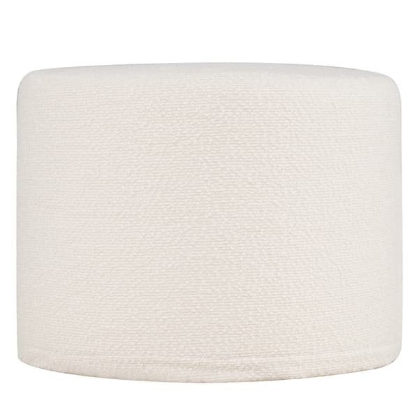 Pyöreä rahi pouf 45x45x35 cm beige