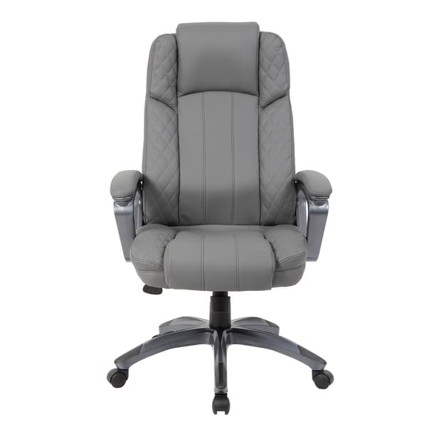 Kontorstol HOWARD 66x75,5x116-123,5 cm Grå