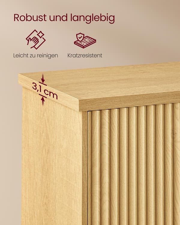 Skænk, 40x76x80 cm, Beige