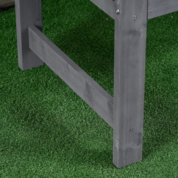 Havebænk 143x51x85 cm Grå, træ