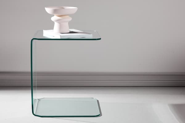 Sidebord Telemark 45x45x53 cm Klart Glas