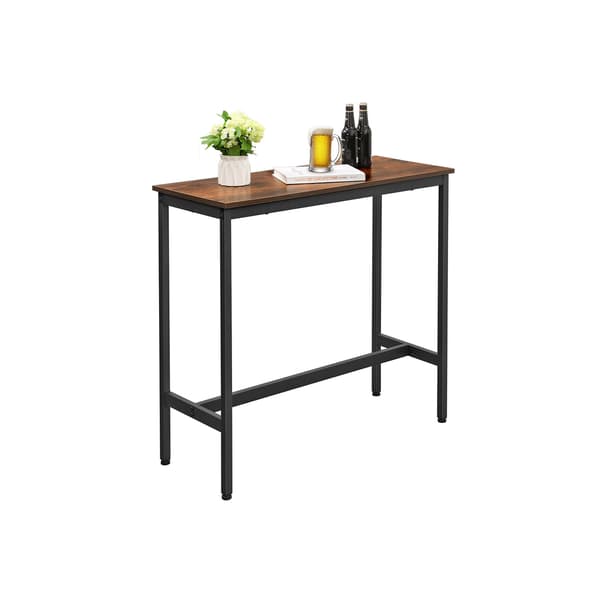 Bordbar, 100x40x90 cm, Brun og Sort