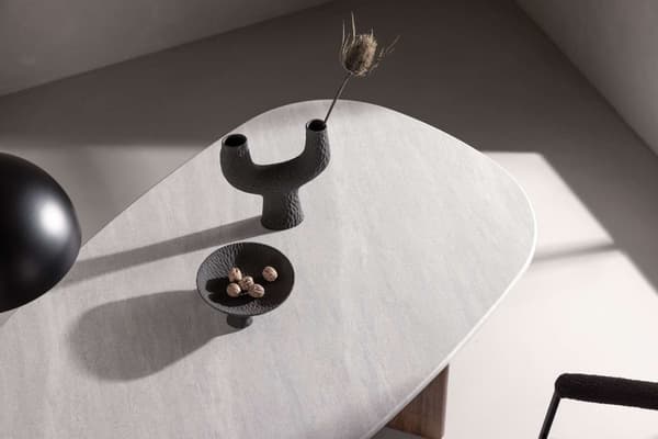 Ruokapöytä, Grönvik, 180x90 cm, vaaleanharmaa