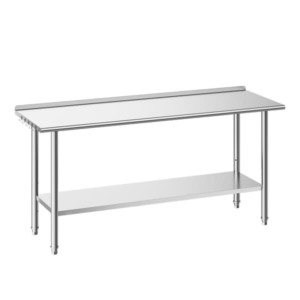 Arbejdsbord 61x183 cm Rustfrit Stål