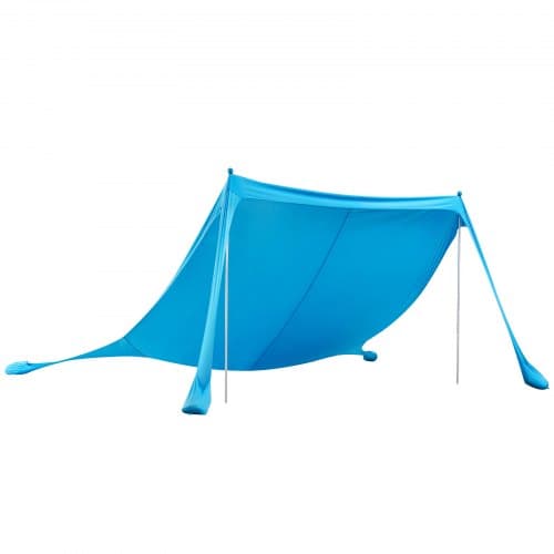 Rantateltta, 3.4x3.4x2 m, Sininen, UPF50+ auringonsuoja