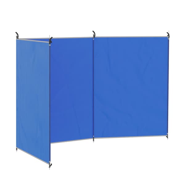 Tuulensuoja 450x150 cm Sininen Teräs