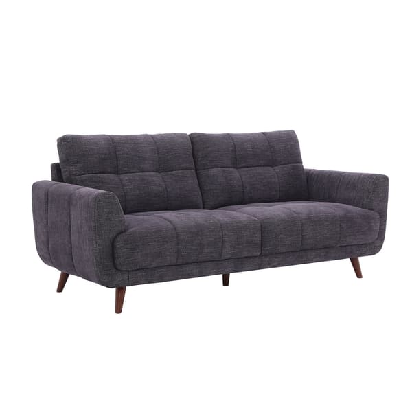Soffa Steve 213x88x90 cm mörkgrå tyg