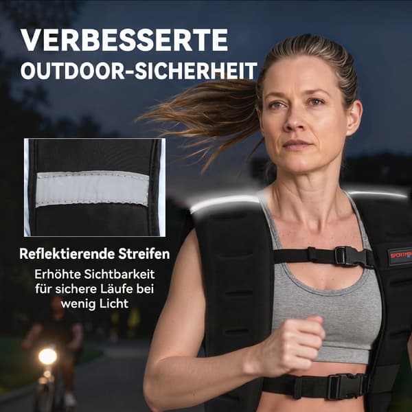 Vægtvest 10 kg 43x33 cm sort