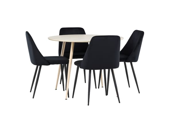 Spisebord Plaza 100 cm Hvid MDF