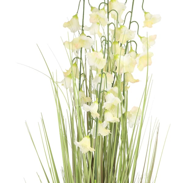 Konstgjord blomma 87 cm vit plast