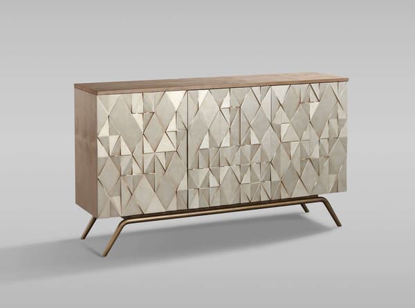 Kommode med låger, 150 cm, Stilig, guld