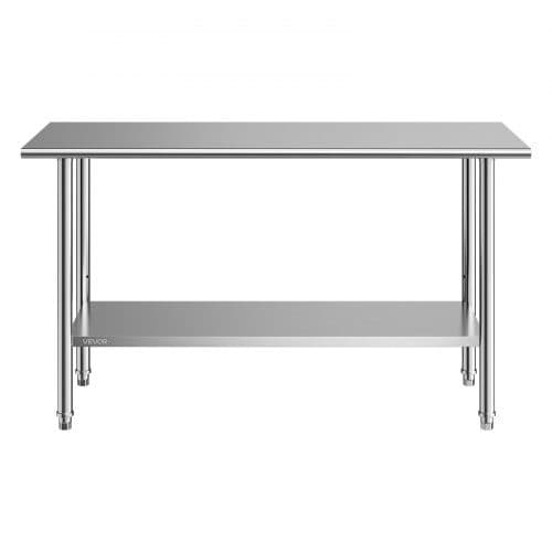 Rustfri stålarbejdsbord YH2-60 61x152x86,4 cm