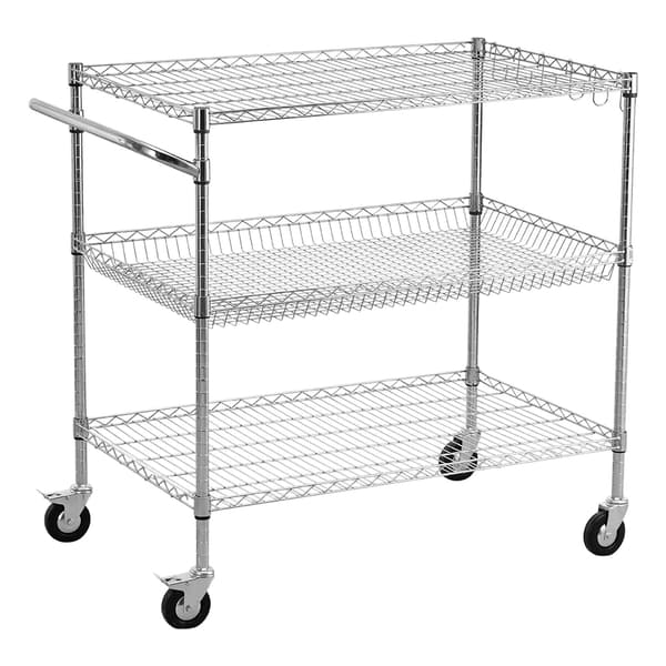 Utilityvagn 102x63x104 cm Silver Stål
