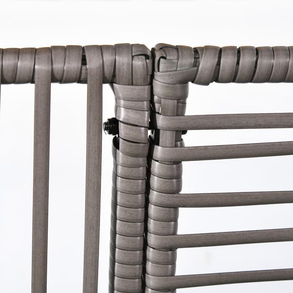 Planter med spaljé 103x29x103 cm Grå Polyrattan