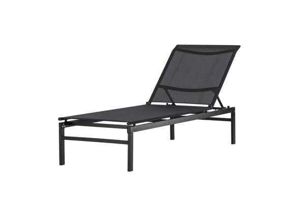 Aurinkotuoli Massimo 60x118x34 cm Musta Teräs