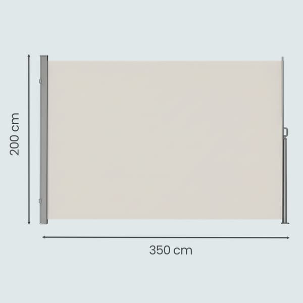 Sidomarkis 200x350 cm Beige metall