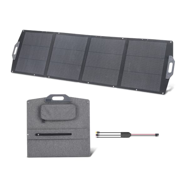 Sammenklappeligt monokrystallinsk solpanel 223x61x5,5 cm bærbart
