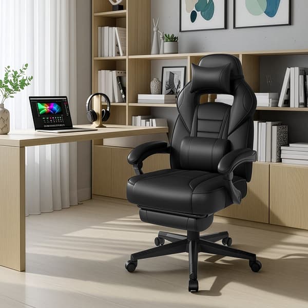 Gamingstol 70x70x112 cm Sort