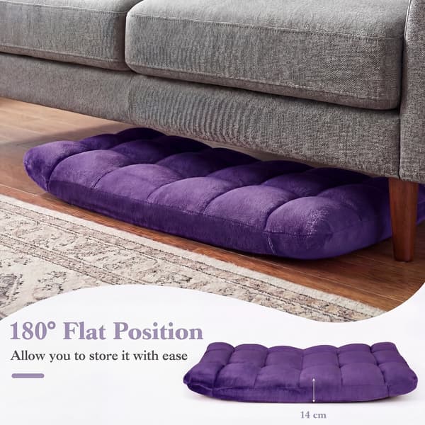Foldbar gulvstol 49,5x60x51 cm lilla