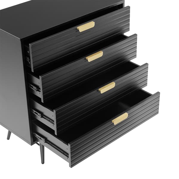 Sideboard PIXAR 80x40x90 cm svart