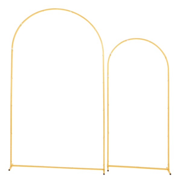 Bue Baggrundsstativ, 220x120 cm, Guld, Metal