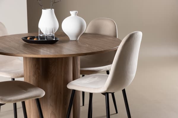 Spisebord Olivia 110 cm Mocha
