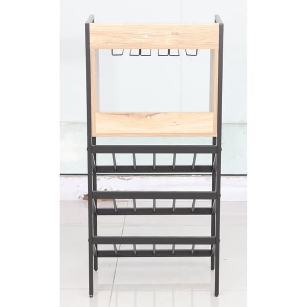 Viinikaappi HANNES 51x30x108 cm rustiikkinen melamiini