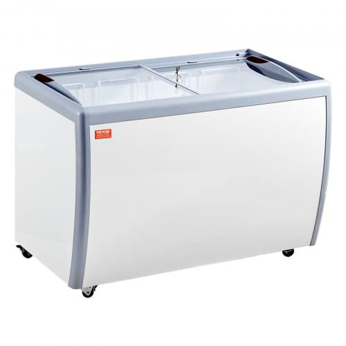 Isdisk 370 L Hvid, Glaslåg, Opbevaring