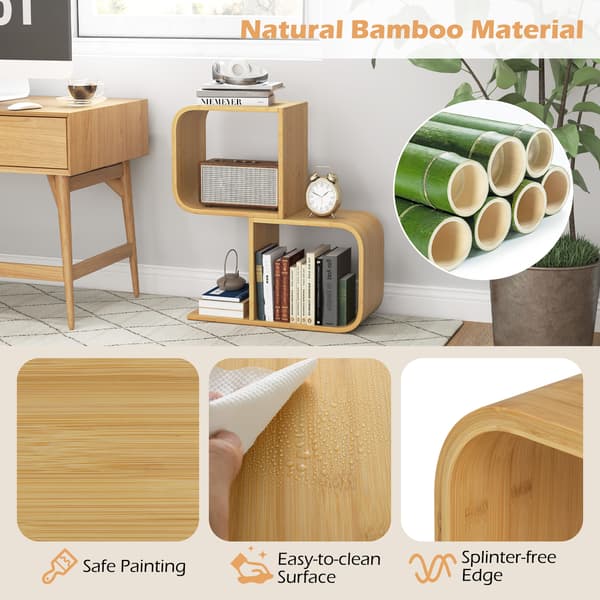 Bokhylla i bambu, natur, Star