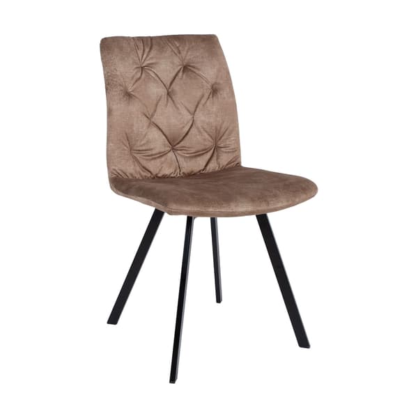 Stol AFTON 46x59x87 cm brun sammet