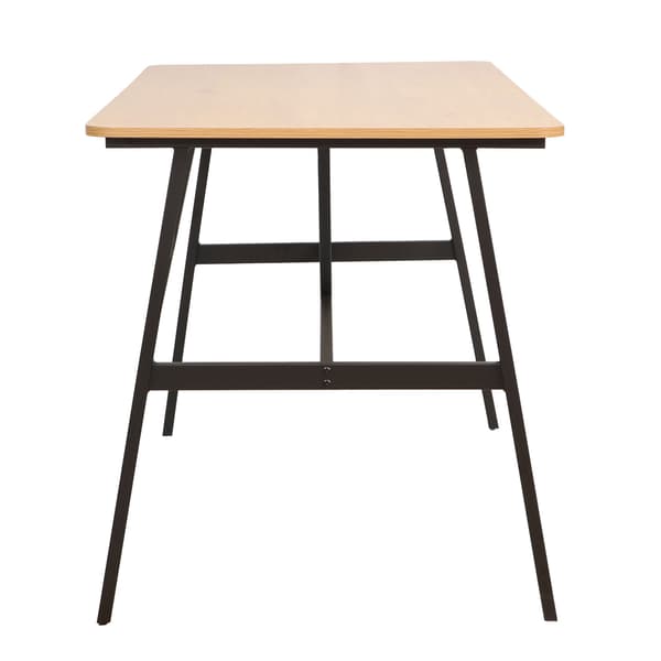 Spisebord SVEA 140x70x76 cm Sort ask metal