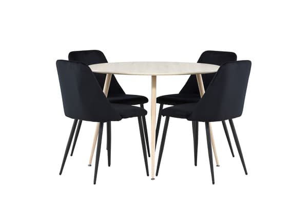 Spisebord Plaza 100 cm Hvid MDF