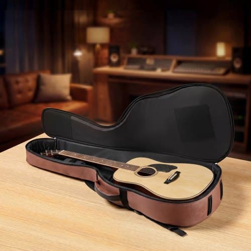 Akustisk gitarr hårt fodral 119,5x41 cm brun