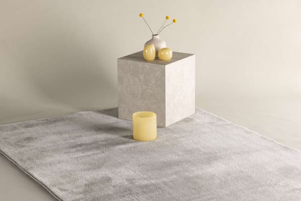 Matto, Blanca polyesteri, 290x200 cm, vaaleanharmaa