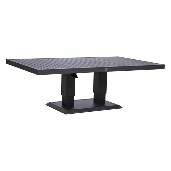 Bord TOMSON 150x90x52-75 cm mörkgrå justerbart