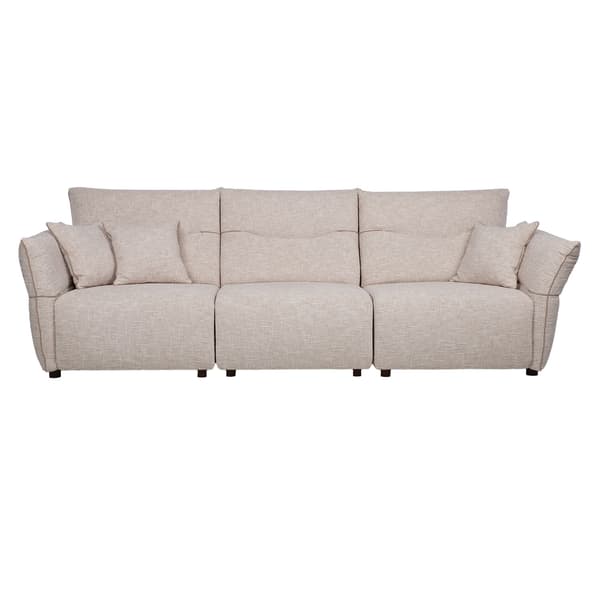 Soffa CALLA 4-sits 284x100x92 cm vit tyg