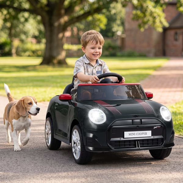 Børneelbil BMW Mini Design, 12V, Sort