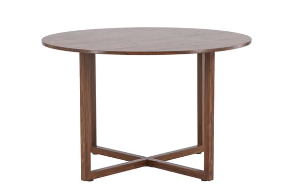 Spisebord Durango 120x75 cm Valnød Stål MDF