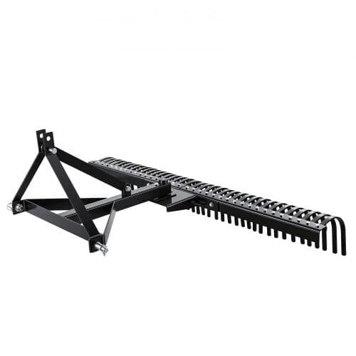 Dra-efter-mossrivare LR6S 183 cm 36 stålkrattor