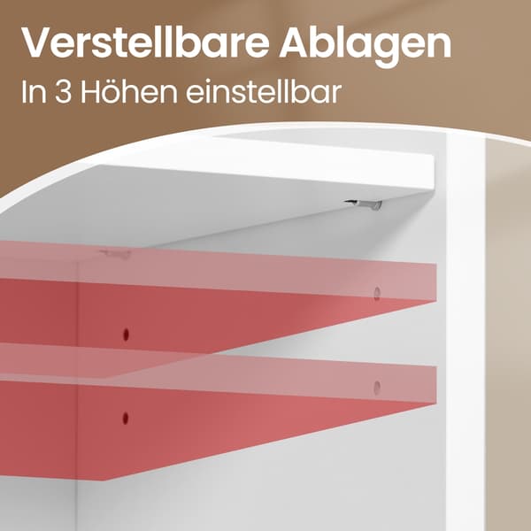 Badrumsskåp 30x90x60 cm Vit MDF