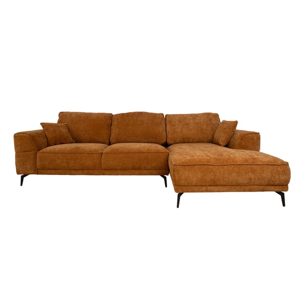 Hörnsoffa OLIVIA 295x104x170 cm Brun