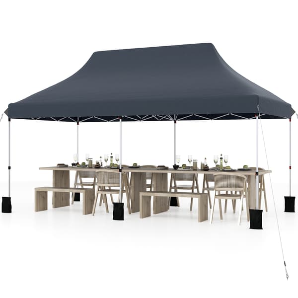 Pavillon 610x305x317 cm Sort, sammenklappelig , Star