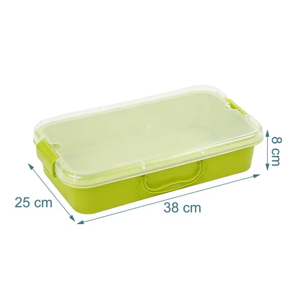 Sandkasse med låg, 8x38x25 cm, plast, Kodustaar