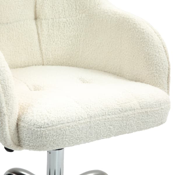 Kontorstol, 56x61x76-86 cm, Creme