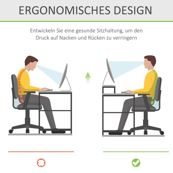 Monitorstander, 53x19x9 cm, Transparent