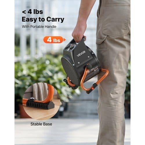Drivhusvarmer BGP1606-02 2000W 21x16x22 cm sort/orange